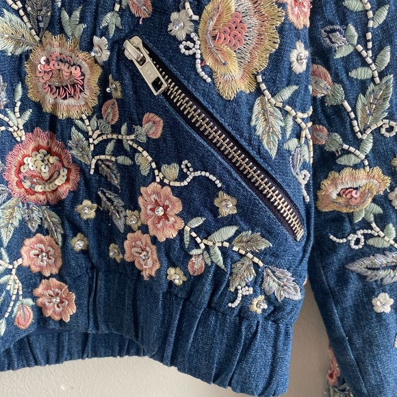 Needle & Thread Embroidered Floral Flower Jacket - Picture 11 of 12